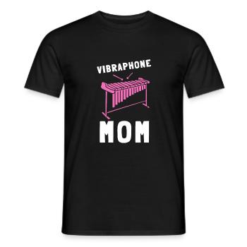Vibraphone Mom Marimba Ninja And Mallet - Men's T-Shirt - black - Front - AI Model Male 178 light (178cm)
