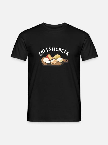 Cheesemonger Cheese Maker Gouda Lover - Männer T-Shirt - Schwarz