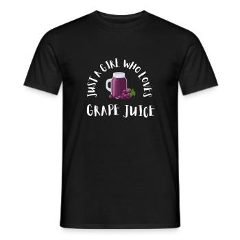 Organic Grape Juice Bottles - Men's T-Shirt - black - Front - AI Model Male 178 light (178cm)