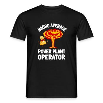 Uranium Fission Nuclear Engineering Theme - Männer T-Shirt - Schwarz - Vorne - AI Model Male 178 light (178cm)