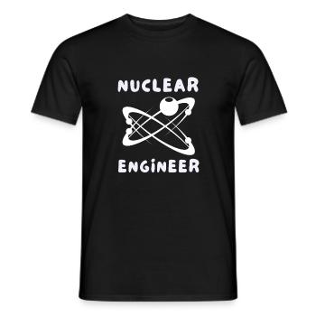 Uranium Fission Nuclear Engineering Theme - Männer T-Shirt - Schwarz - Vorne - AI Model Male 178 light (178cm)