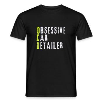 Mobile Car Polisher Waxer Interior Car Detailer - Männer T-Shirt - Schwarz - Vorne - AI Model Male 178 light (178cm)