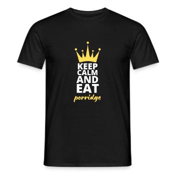 Grains de céréales Kasha Upma Riz et semoule de maïs du matin - T-shirt homme - noir - Devant - AI Model Male 178 light (178cm)