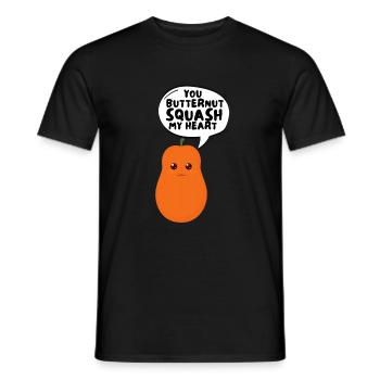 Fresh Farmers Market, Organic Butternut Squash My - Männer T-Shirt - Schwarz - Vorne - AI Model Male 178 light (178cm)