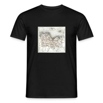 Breton Breizh Pur Beurre Heartbeat - Humour - T-shirt homme - noir - Devant - AI Model Male 178 light (178cm)