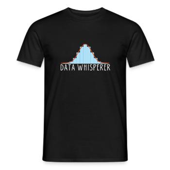 Normal Distribution Statistician Data Scientist - Männer T-Shirt - Schwarz - Vorne - AI Model Male 178 light (178cm)