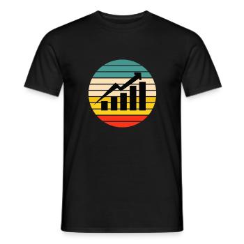 Data Scientist statisticien de la distribution normale - T-shirt homme - noir - Devant - AI Model Male 178 light (178cm)