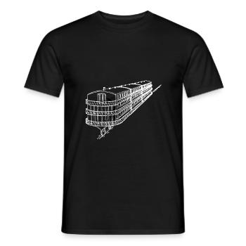 Public Transportation Stand Clear Of - Men's T-Shirt - black - Front - AI Model Male 178 light (178cm)