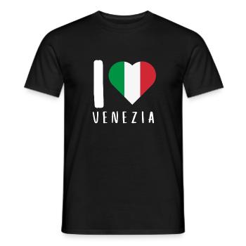 Venice Gondola Italy Venezia - Männer T-Shirt - Schwarz - Vorne - AI Model Male 178 light (178cm)