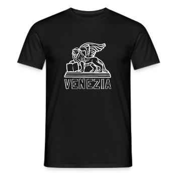 Venice Gondola Italy Venezia - Men's T-Shirt - black - Front - AI Model Male 178 light (178cm)