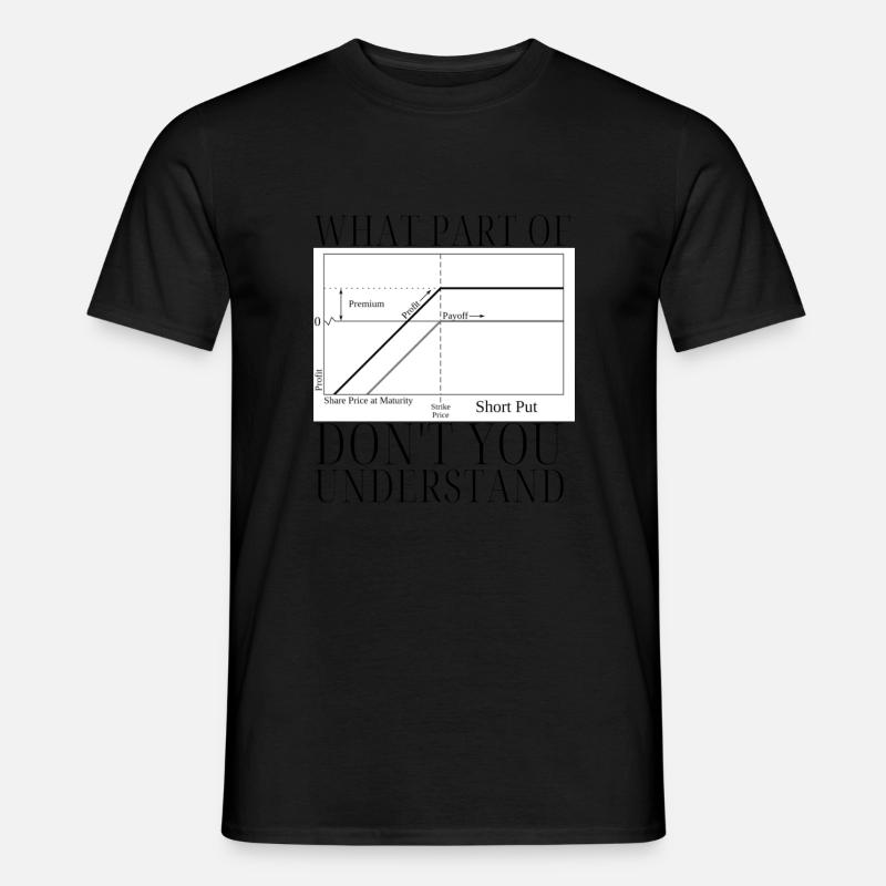 Options Trading Cash Secured Puts Future Forex - Männer T-Shirt - Schwarz