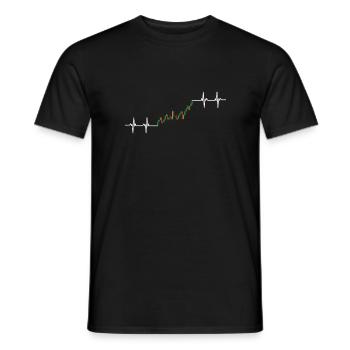 Options Trading Cash Secured Puts Future Forex - Men's T-Shirt - black - Front - AI Model Male 178 light (178cm)