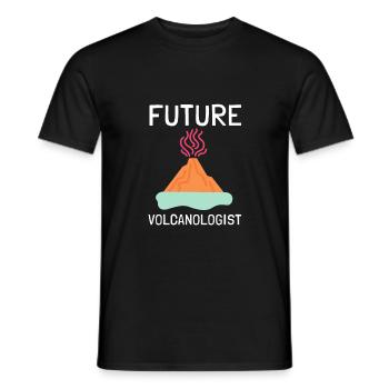 Volcanologists Geologist Magma Volcano - Männer T-Shirt - Schwarz - Vorne - AI Model Male 178 light (178cm)