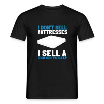 Meilleur vendeur Lit Matelas Docteur - T-shirt homme - noir - Devant - AI Model Male 178 light (178cm)