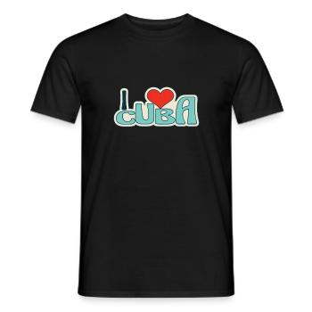 Latino cubain Cuba Baseball - T-shirt homme - noir - Devant - AI Model Male 178 light (178cm)