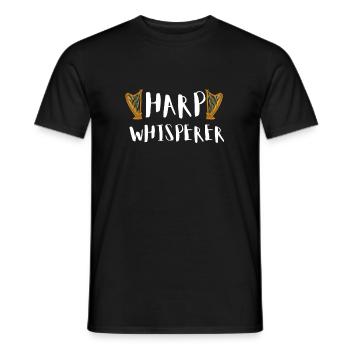 Harp Player Musician Musical Harpist - Männer T-Shirt - Schwarz - Vorne - AI Model Male 178 light (178cm)