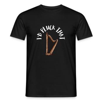 Harp Player Musician Musical Harpist - Männer T-Shirt - Schwarz - Vorne - AI Model Male 178 light (178cm)