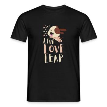 Dock Diving Canine Water Sport Dog Dock Jumping - Men's T-Shirt - black - Front - AI Model Male 178 light (178cm)