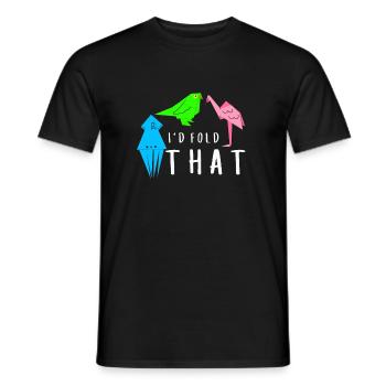 Artisanat de pliage de papier japonais Origami Master - T-shirt homme - noir - Devant - AI Model Male 178 light (178cm)