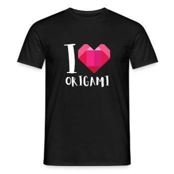 Artisanat de pliage de papier japonais Origami Master - T-shirt homme - noir - Devant - AI Model Male 178 light (178cm)