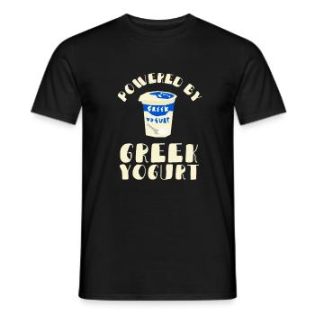 Probiotiques Produits laitiers, Yogourt glacé - T-shirt homme - noir - Devant - AI Model Male 178 light (178cm)