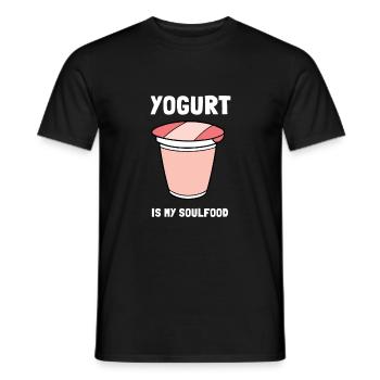 Probiotiques Produits laitiers, Yogourt glacé - T-shirt homme - noir - Devant - AI Model Male 178 light (178cm)