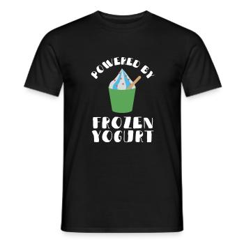 Probiotiques Produits laitiers, Yogourt glacé - T-shirt homme - noir - Devant - AI Model Male 178 light (178cm)