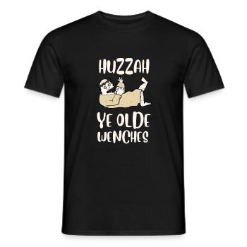 Huzzah Renaissance Festival Ren Faire Knight - T-shirt homme - noir - Devant - AI Model Male 178 light (178cm)