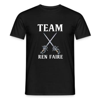 Huzzah Renaissance Festival Ren Faire Knight - T-shirt homme - noir - Devant - AI Model Male 178 light (178cm)