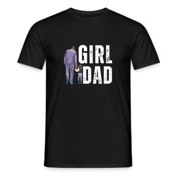 Protective Girl Dad, Dating My Daughter - Men's T-Shirt - black - Front - AI Model Male 178 light (178cm)