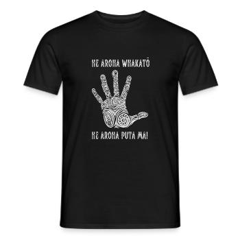 Maori Hei Tiki Tribal Tattoo New Zealand - Männer T-Shirt - Schwarz - Vorne - AI Model Male 178 light (178cm)