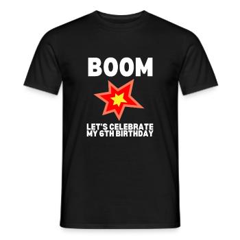 10 Years Old Science Birthday Kid 9 - Men's T-Shirt - black - Front - AI Model Male 178 light (178cm)