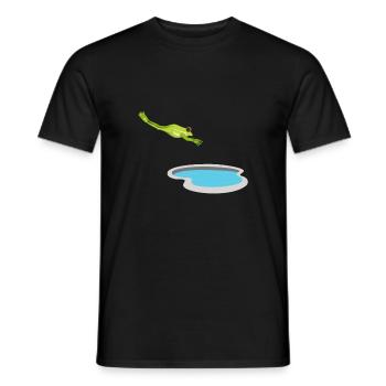 Agalychnis Callidryas Red Eyed Tree Frog - Männer T-Shirt - Schwarz - Vorne - AI Model Male 178 light (178cm)