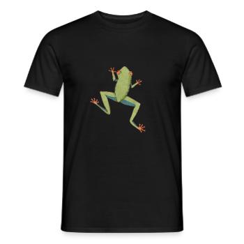 Agalychnis Callidryas Red Eyed Tree Frog - Männer T-Shirt - Schwarz - Vorne - AI Model Male 178 light (178cm)