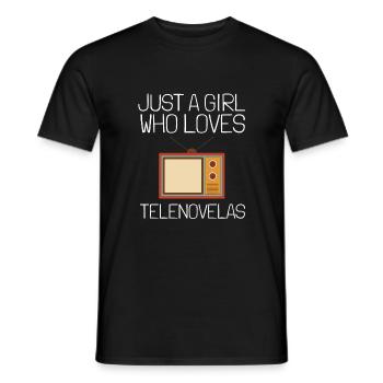 Telenovela Columbianas, émissions hispaniques et feuilletons - T-shirt homme - noir - Devant - AI Model Male 178 light (178cm)