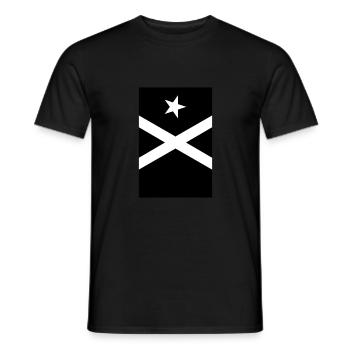 Bandera Independentista Catalana Estelada Negra - Männer T-Shirt - Schwarz - Vorne - AI Model Male 178 light (178cm)