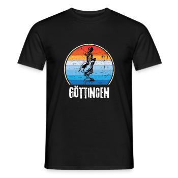 Göttinger Basketball Uni Göttingen Souvenir - Männer T-Shirt - Schwarz - Vorne - AI Model Male 178 light (178cm)