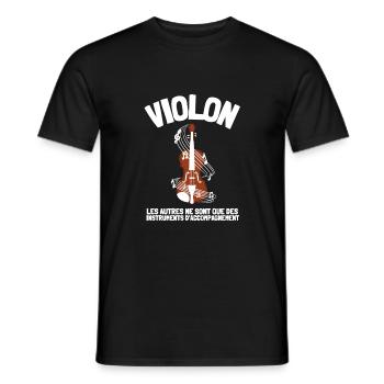 Violon Orchestre Homme Femme Enfants Cadeau - Männer T-Shirt - Schwarz - Vorne - AI Model Male 178 light (178cm)