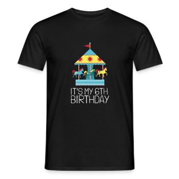 Carnival Party Birthday Girl Cumpleaños Carousel - Männer T-Shirt - Schwarz - Vorne - AI Model Male 178 light (178cm)