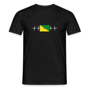 France French Guiana - Men's T-Shirt - black - Front - AI Model Male 178 light (178cm)