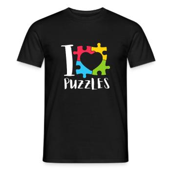 Puzzle Queen - Je passe devant mon heure de coucher - T-shirt homme - noir - Devant - AI Model Male 178 light (178cm)