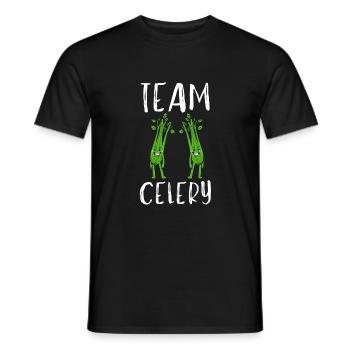 Vegan Vegetarian Veggie Organic Celery Juice - Men's T-Shirt - black - Front - AI Model Male 178 light (178cm)