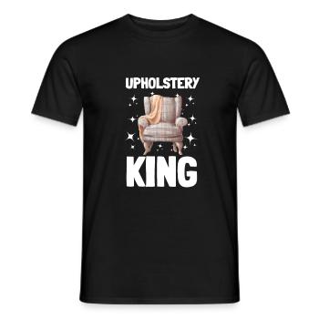 Restorer Furnishing Cushioning Upholstery - Men's T-Shirt - black - Front - AI Model Male 178 light (178cm)