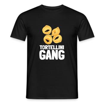 Italian Penne Pasta Tortellini - Men's T-Shirt - black - Front - AI Model Male 178 light (178cm)