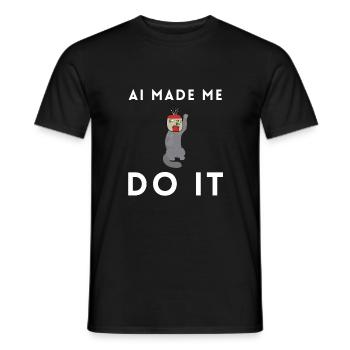 Artificial Intelligence Ai Chat - Männer T-Shirt - Schwarz - Vorne - AI Model Male 178 light (178cm)