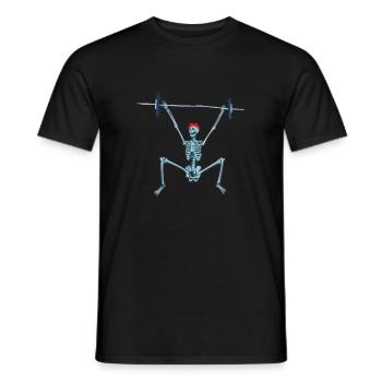 Weight Lifting Power Snatch - Männer T-Shirt - Schwarz - Vorne - AI Model Male 178 light (178cm)