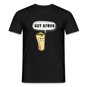 Got Gyros - Men's T-Shirt - black - Front - AI Model Male 178 light (178cm)