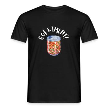 KBBQ Korean BBQ Kimchi Ramen - Men's T-Shirt - black - Front - AI Model Male 178 light (178cm)