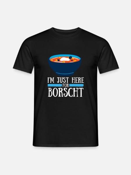 Borschtsch Beetroot Ukrainian Borscht - Männer T-Shirt - Schwarz