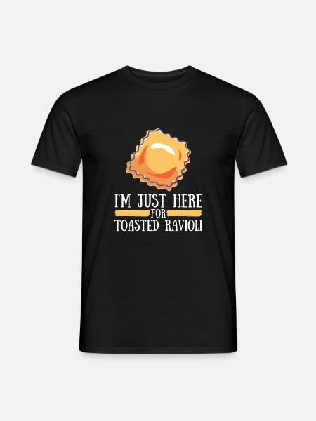 St. Louis Toasted Ravioli - Männer T-Shirt - Schwarz